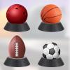 3 Pack Bowling Ball Cup Holder Stand - Plastic Display Stand Memorabilia Pedestal, Ring Base Rack for Basketball, Football, Volleyball, Softball view 3