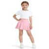 BOOPH 2 Pack Little Girls Athletic Uniform Skorts French Tennis Golf Skirts with Shorts for Toddler Blue/Pink 6-7 Years view 2