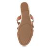 Aerosoles Women's WILMA Wedge Heel Slide Sandal, Ginger Bread PU, 9.5W view 4