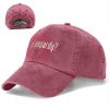 Got Jeopardy Hat for Mens Womens Classic Washed Cotton Denim Trucker Hats Adjustable Red view 1