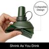 WILDREEDS 150ml Soft Flask, TPU Collapsible Soft Water Bottle for Hydration Pack, Running Vest, Folding Water Bottle for Hiking Cycling Climbing-1Pcs, Green view 3