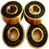 MESKEL 10PC 608 2RS Gold Ring Longboard Skateboard Inline Skate Bearings 8x22x7mm view 2