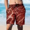 Swim Trunks with Liner American Flag Swim Trunks Mid Length Swim Trunks for Men Mens Swim Trunk Red Bathing Suit for Women Swim Trunks Men 5 Inch Funny Try Before You Buy view 2