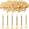 Hollowfly 50 Pack Wood Golf Tees Bulk for Men Valentine's Day Gifts 2-3/4 Inch Wooden Golf Tees Funny Birthday Gag Gifts for Men Grandpa Husband Lovers, 10 Style view 1