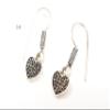 Handcrafted Women's Dangle Drop Earring Marcasite Heart Designer Minimalist Silver Plated Earring For Special Occasion Wear view 4