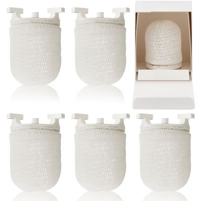 Sunnychicc 6 Pcs Gas Light Preformed Mantle Gas Lamp Mantles Gaslight Mantles Pre Formed Gas Light Mantel for Indoor Outdoor Gas Lights, White