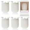 Sunnychicc 6 Pcs Gas Light Preformed Mantle Gas Lamp Mantles Gaslight Mantles Pre Formed Gas Light Mantel for Indoor Outdoor Gas Lights, White view 1