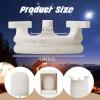 Sunnychicc 6 Pcs Gas Light Preformed Mantle Gas Lamp Mantles Gaslight Mantles Pre Formed Gas Light Mantel for Indoor Outdoor Gas Lights, White view 2