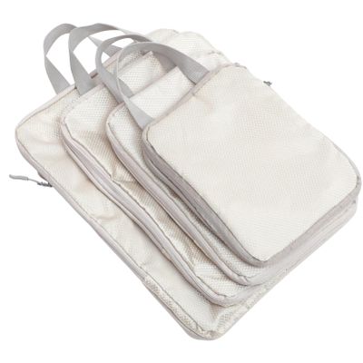 Healvian 4pcs Travel Packing Cubes,Compression Packing Cubes, Suitcase Organizer Bags, Luggage Packing Organizers for Travel