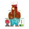 Janod - Applepop Tin Can Alley - Game of Skill - 6 Metal Tins + 2 Foam Balls - Outdoor Game - Develops Dexterity & Concentration - 3 Years +, J03359 view 2