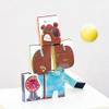 Janod - Applepop Tin Can Alley - Game of Skill - 6 Metal Tins + 2 Foam Balls - Outdoor Game - Develops Dexterity & Concentration - 3 Years +, J03359 view 4