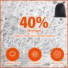 Lacrosse Net Replacement Lacrosse Goal Net Fit 6' x 6' x 6' and 6' x 6' x 7' Goal Heavy Duty Lacrosse Net Backstop Lacrosse Mesh for Backyard Lacrosse Practice Competition with Bag(White Net,3mm) view 4