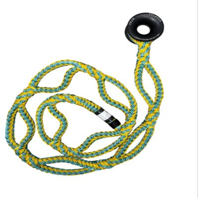 Arbo Space 3/4" LPX 12 Strand Polyester Hollow Braid Pluto Multi Tylaska TR28 Ring Arborist Sling 7' MBS: 21,000lbs Made in USA