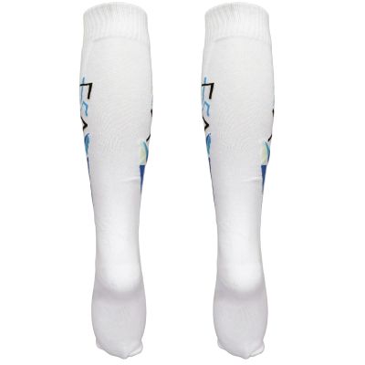 JAOCDOEN Fencing Socks Sweat Absorbing Breathable Stretchy Wearable Combed Cotton Unisex Fencing Stockings for Men Women (L)