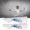 JAOCDOEN Fencing Socks Sweat Absorbing Breathable Stretchy Wearable Combed Cotton Unisex Fencing Stockings for Men Women (L) view 3