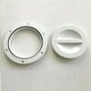 4" Round Access Hatch Cover Boat Replacement, Screw Out Deck Plate -White, O-Ring Seal, ABS Material view 1