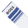 BOSS 3-Pack Bold Logo Solid Cotton Socks, black/white oak/sapphire blue, 7-13 view 4