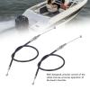 2PCS Throttle Shift Cable, 61N 26311 00 Stainless Steel Boat Motor Throttle Cable for 2 Stroke Outboard Engine Boat Motor Steering System view 2