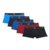 BOSS 5 Pack Bold Logo Cotton Stretch Trunks, black/merlot/dusty blue/navy/electric blue, XXL view 1