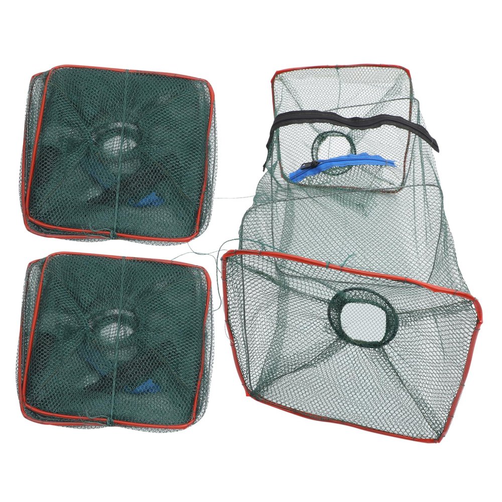 3Pcs Outdoor Crab and Lobster Portable Crawfish Bait Cast Net for Fishing Easy to Use Fishing Accessories for Catching Crabs and Lobsters