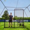 FORTRESS Trapezoid Baseball Batting Cage Kit - Complete Cage, Connector Set, and Premium Net Package for Ultimate Performance! (Complete Cage [Internal Net], 35ft) view 3