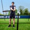 FORTRESS Trapezoid Baseball Batting Cage Kit - Complete Cage, Connector Set, and Premium Net Package for Ultimate Performance! (Complete Cage [Internal Net], 35ft) view 4