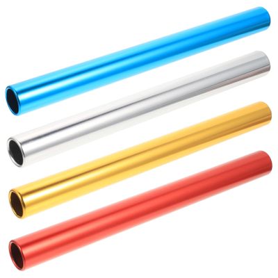 HANABASS 4pcs Aluminum Alloy Relay Baton Durable and Lightweight Transfer Sticks for Events Indoor and Outdoor Use for Parents