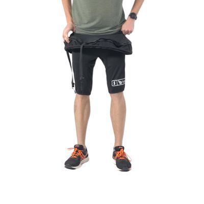 Boost Microgravity Air Pressure Treadmill Double Zipper Shorts (2XL) Black