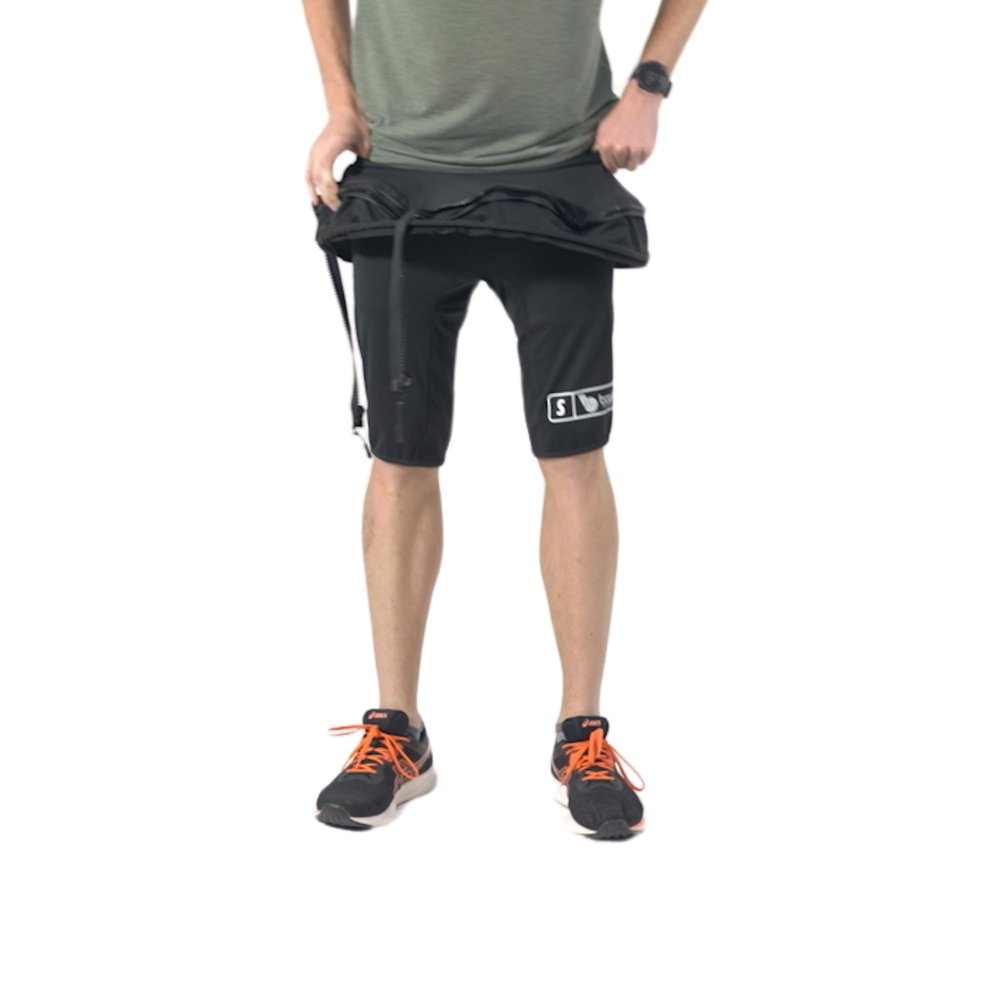 Boost Microgravity Air Pressure Treadmill Double Zipper Shorts (2XL) Black