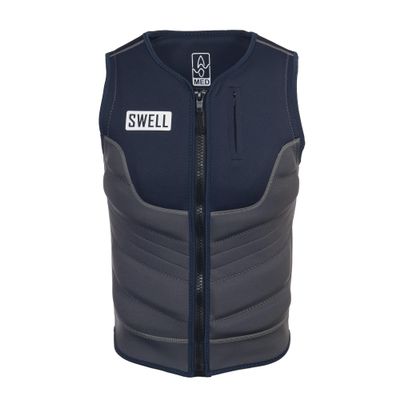 Mens Neoprene Wakesurf Comp Vest - Designed Exclusively for Wake Surfing, but Great for All Other Watersports Activities! NCGA (Navy, Small)