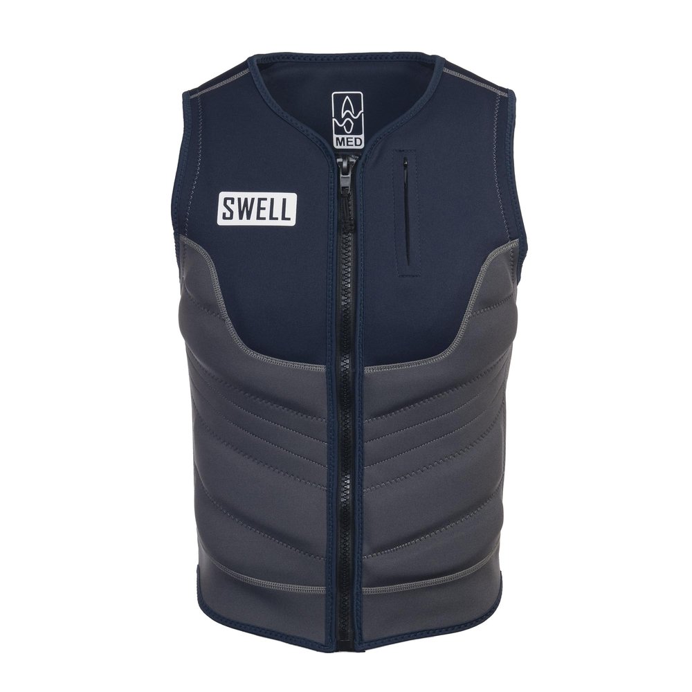 Mens Neoprene Wakesurf Comp Vest - Designed Exclusively for Wake Surfing, but Great for All Other Watersports Activities! NCGA (Navy, Small)