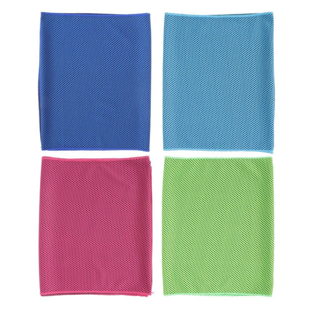 GOOHOCHY 4pcs Cooling Towels for Sports Skin-Friendly Ice Towels for Neck and Breathable Microfiber for Yoga Gym Running Camping Light Blue Green