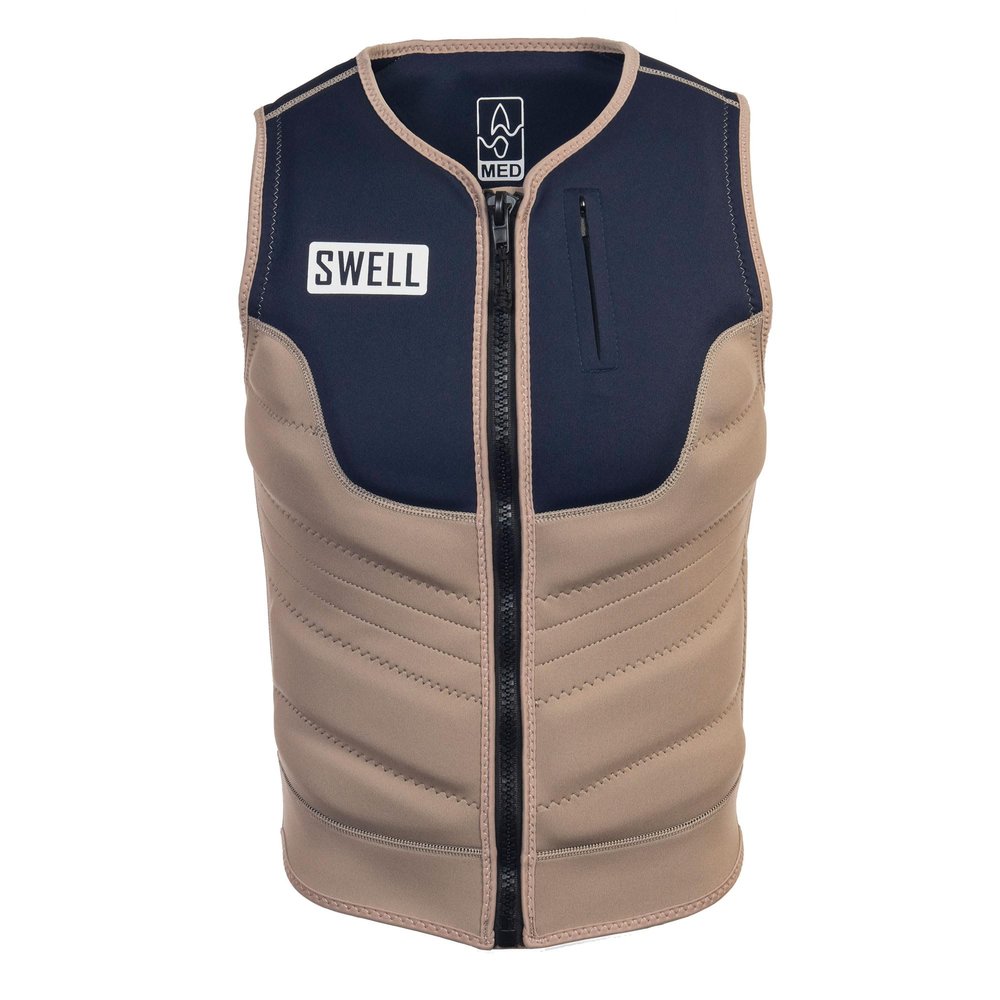 Mens Neoprene Wakesurf Comp Vest - Designed Exclusively for Wake Surfing, but Great for All Other Watersports Activities! NCGA (Camel, X-Large)