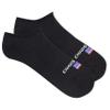 Chaps Men's Sport American Flag Cushioned No Show Socks 6 Pair Pack, Black Assorted, Men's Shoe Size: 6-12 view 2