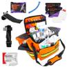 Lightning X Mid-Sized First Responder EMT Bag | LXMB25 | Fully Stocked w/ 248+ First Aid Supplies + Trauma Pak w/C.A.T. Tourniquet & QuikClot - Orange view 1