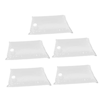 GOOHOCHY 5pcs Emergency Water Bag Hydration Drinks Foldable Water Bottles Liquid Containers Plastic Pitcher Folding Water Bottle Water Bottle or Liquid Bag Camping