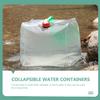 Parliky 1pc Convenient PVC Water Storage Bag Collapsible Outdoor Water Container for Camping Hiking and Emergency Use Lightweight and Easy to Transport view 2