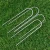 Net World Sports Forza Soccer Goal U-Pegs | Ultra Heavy Duty (0.3in Steel (10in Long), Pack of 50), Silver view 2