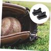 2pcs Wooden Baseball Bat Holder Stand Durable Stick Display Rack for Ice Hockey and Softball Elegant Design for Home Garage Storage view 2