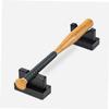 2pcs Wooden Baseball Bat Holder Stand Durable Stick Display Rack for Ice Hockey and Softball Elegant Design for Home Garage Storage view 4