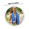 HANABASS 4pcs Portable Instant Cooling Towels Microfiber Ice Towels for Yoga Sports Gym and Outdoor Activities Breathable Sweat Wiping Light Blue Green view 2