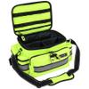 Lightning X Mid-Sized First Responder EMT Bag | LXMB25 | Fully Stocked w/ 248+ First Aid Supplies + Trauma Pak w/C.A.T. Tourniquet & QuikClot - Fluorescent Yellow view 3