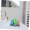 GOOHOCHY 4pcs Cooling Yoga Towels Soft Absorbent Microfiber Ice Towels for Sports Gym Running and Yoga Quick Dry Lightweight Summer Gifts Sky Blue Bright Purple and Light Gray view 3
