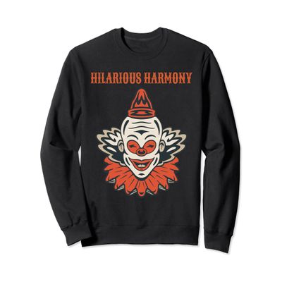 Circus Clown Funny Scary Creepy Jester Spooky Carnival Joker Sweatshirt