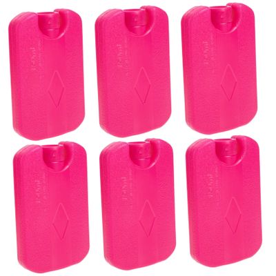 HANABASS 6pcs Reusable Ice Packs for Lunch Bags Box Coolers for Drinks Cakes and Fruit Preservation for Camping Outdoor Activities and Food Transport