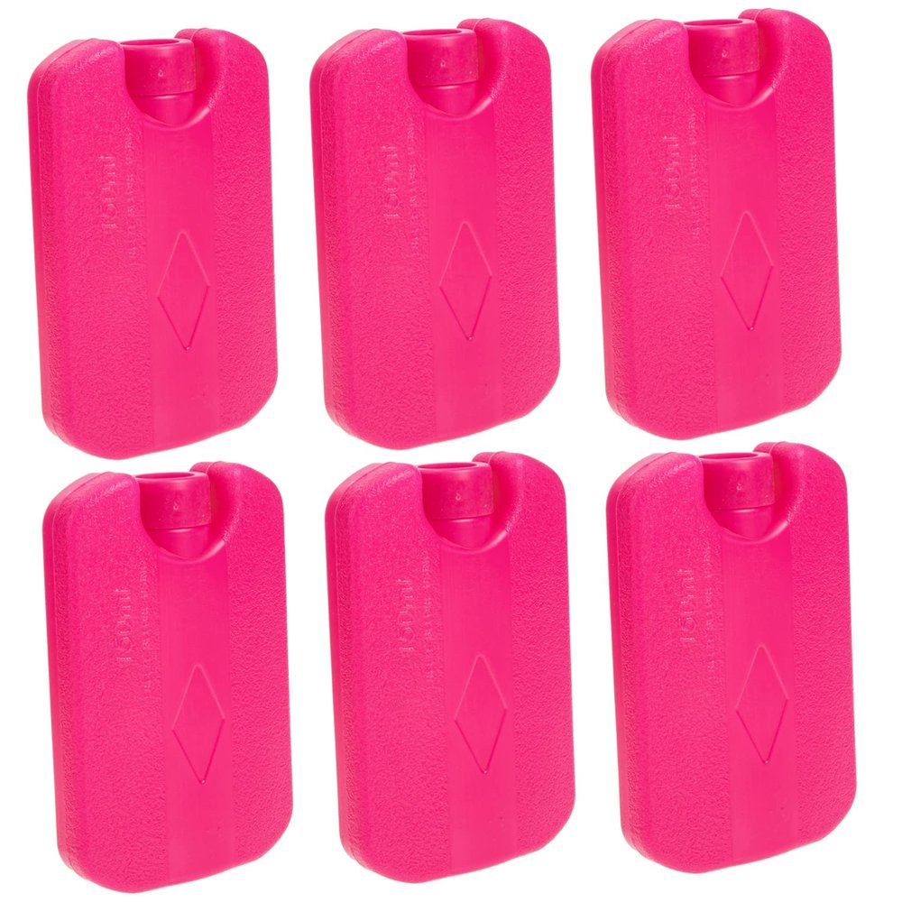 HANABASS 6pcs Reusable Ice Packs for Lunch Bags Box Coolers for Drinks Cakes and Fruit Preservation for Camping Outdoor Activities and Food Transport