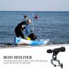 GOOHOCHY Professional Rod Rack Kayak Rod Holder Boat Fishing Pole Holder Wall Mount for Garage view 2