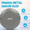 Slippery Racer ProDisc 26 Inch Heavy Duty Aluminum Iron Alloy Metal Kids Winter Saucer Snow Sled with Dual Riveted Soft Grip Rope Handles (Griswold-New) view 2