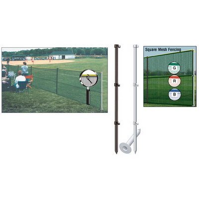 212 Main Outfield Fence Pack Without Ground Sockets, Scarlet