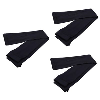 Healeved 3pcs Sports Leg Sleeves for Basketball and Cycling Knee Support Compression Sleeves Black for Youth and Adults